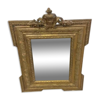 Antique wooden mirror