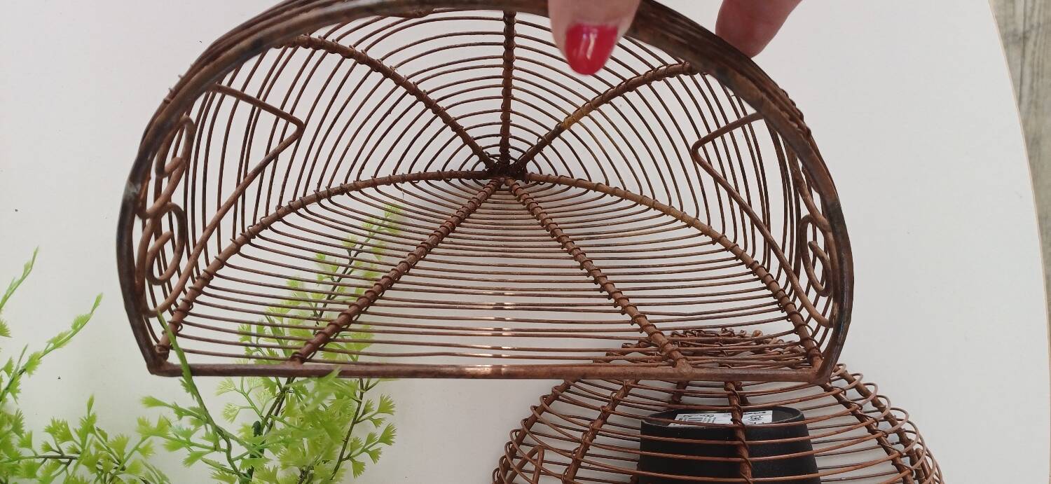 Wall-mounted plant baskets