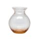 Miniature Art Deco vase, pink glass, Poland, 1930s