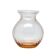 Miniature Art Deco vase, pink glass, Poland, 1930s