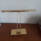 Italian vintage adjustable brass desk lamp