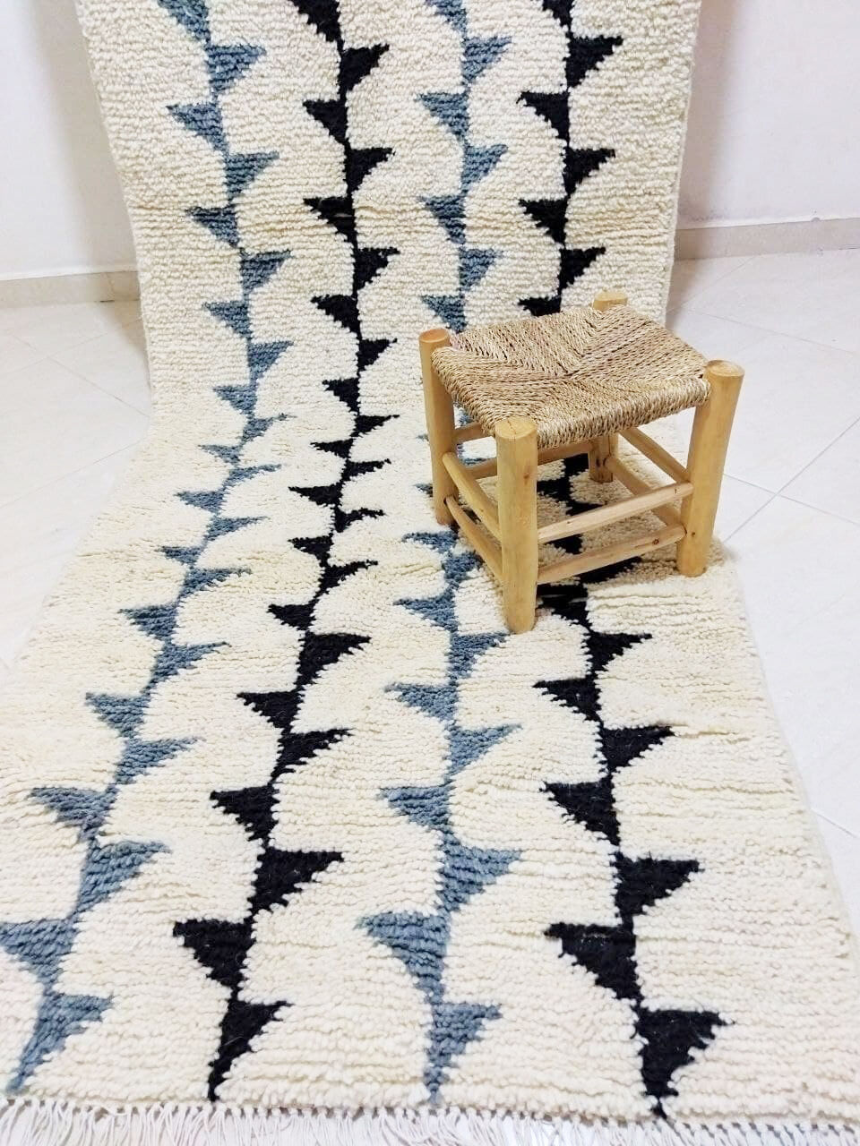 Berber corridor carpet - authentic and 100% wool 295 X 100