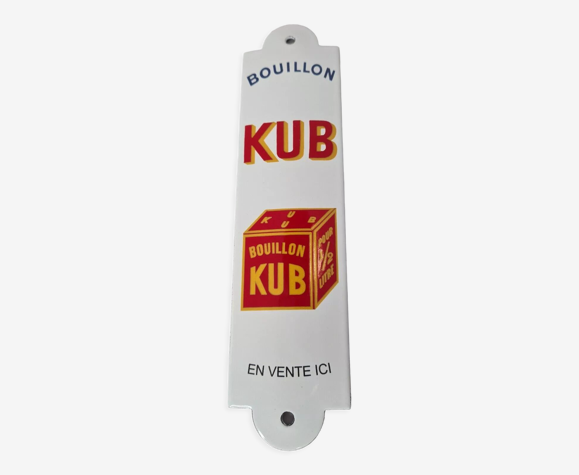 Plaque émaillée bouillon kub