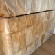 Banc pouf coffre en cuir patchwork  De Sède