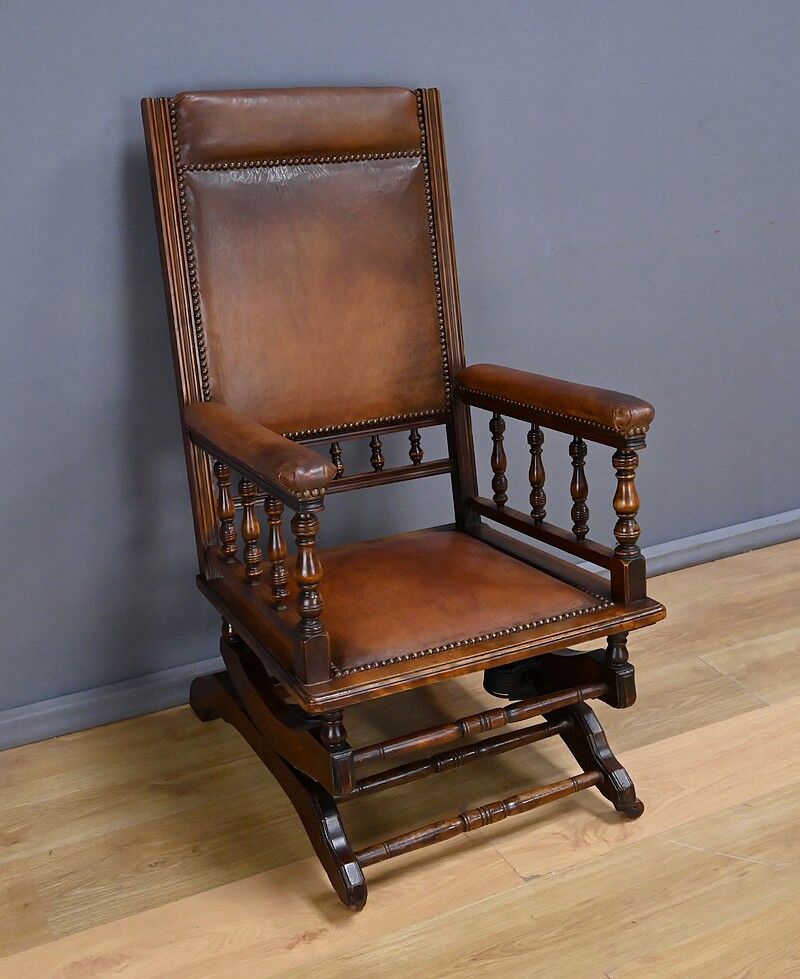 Mahogany rocking chair, England – early 20th century