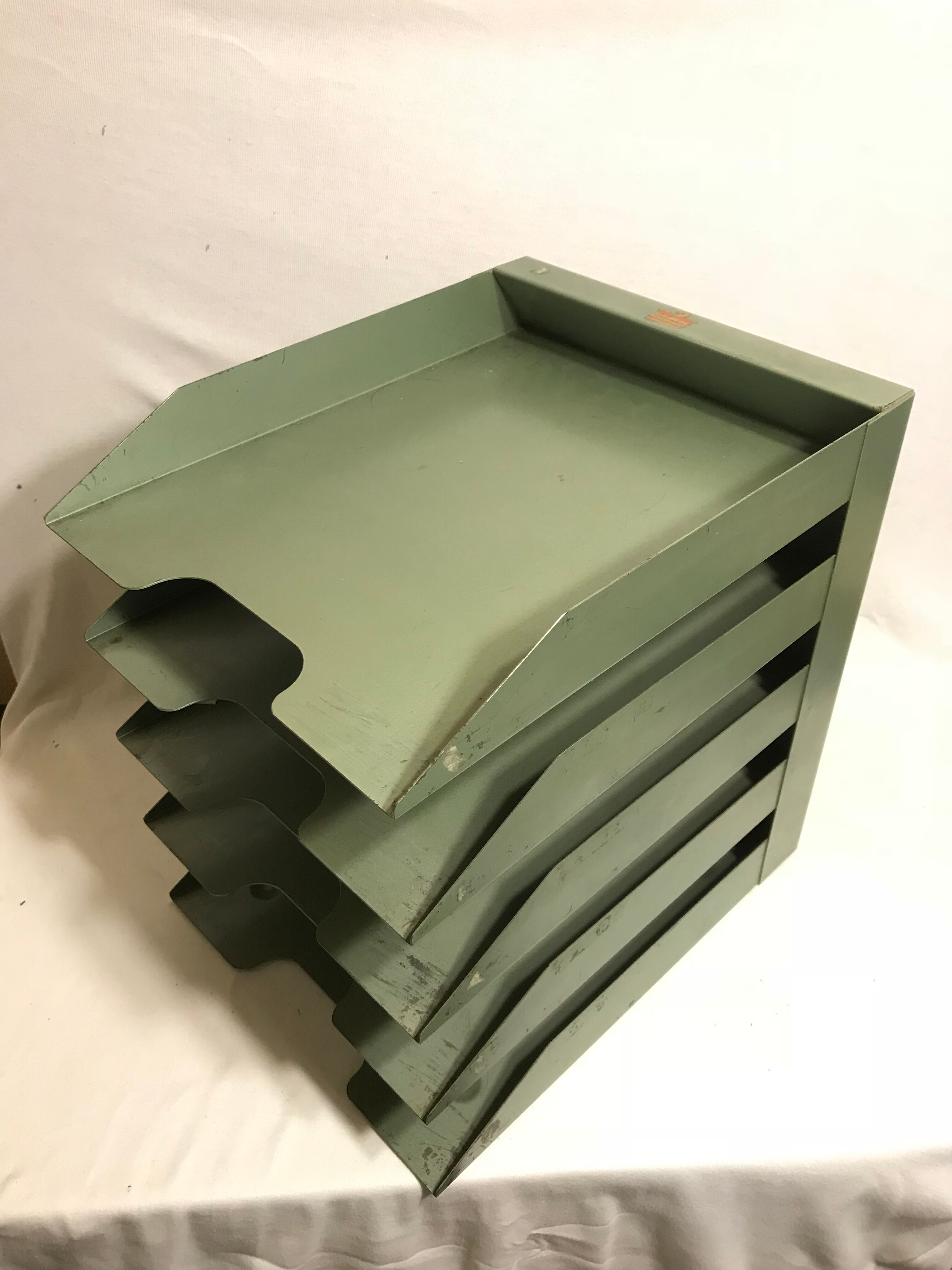 Old locker door documents Colombia metal