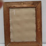 Old rectangular walnut mirror 55x45cm