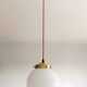 Suspension opaline vintage 1950