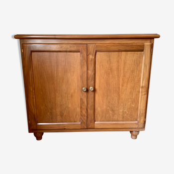 Antique low furniture in solid walnut