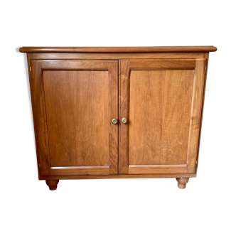 Antique low furniture in solid walnut
