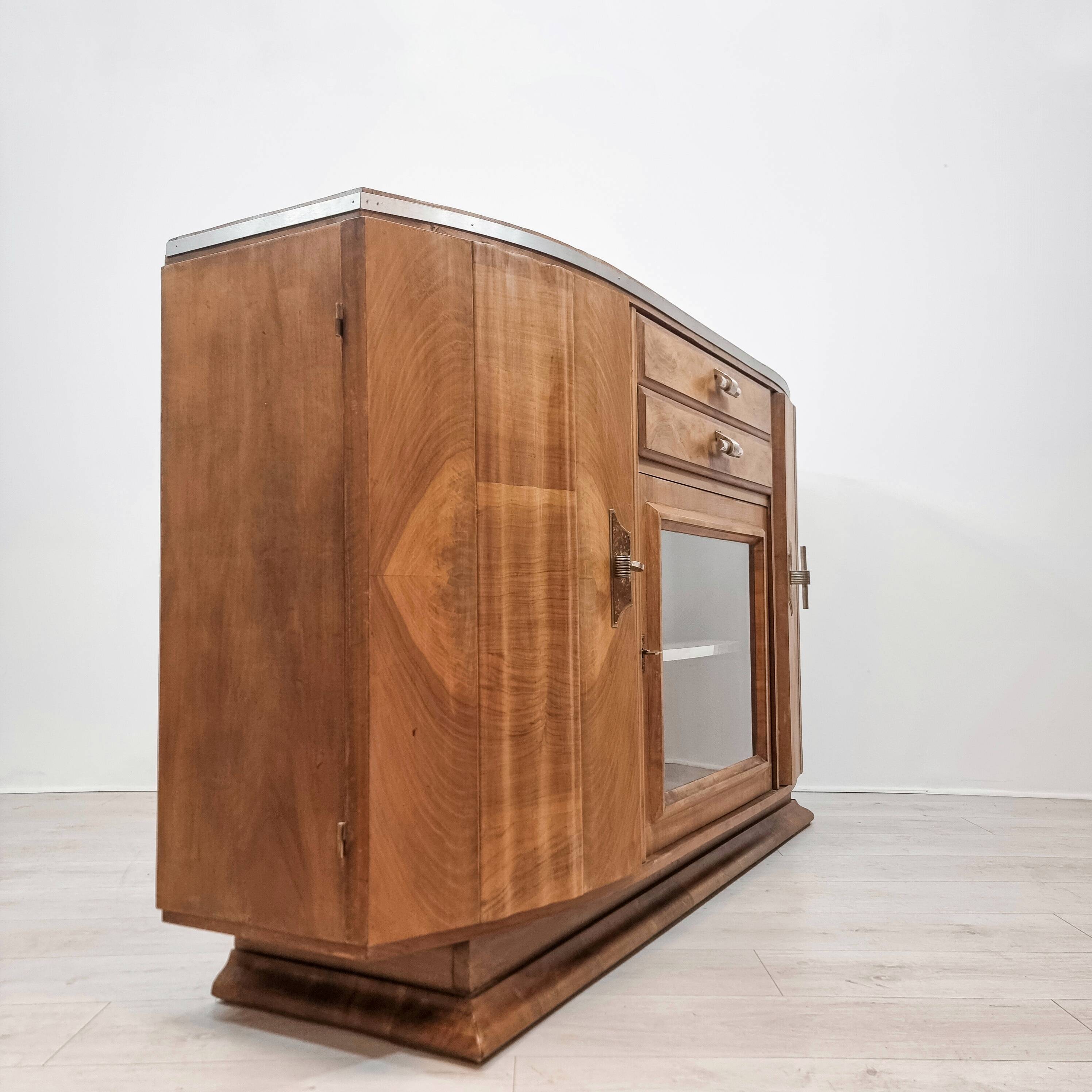 Art Deco walnut sideboard