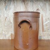 Glazed stoneware pot