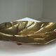 Brass leaf fruit bowl, 1970s Europe.