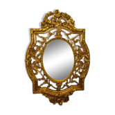 Oval gilded mirror