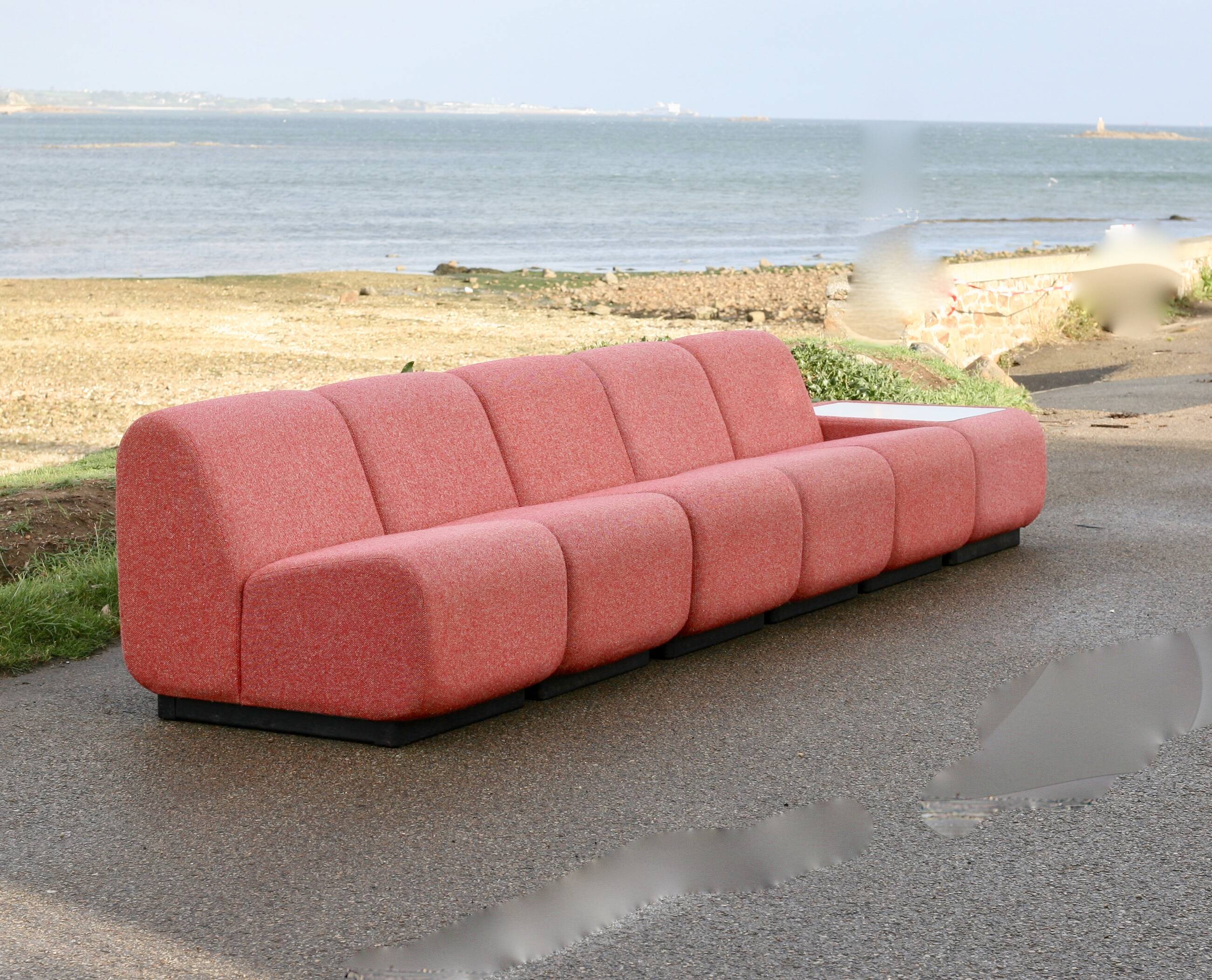 "Tappo" modular sofa by John Mascheroni, produced by Vectra Contract, circa 1975.