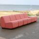 "Tappo" modular sofa by John Mascheroni, produced by Vectra Contract, circa 1975.