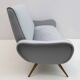 Marco Zanuso Style Mid-Century Modern Velvet Sofa "Lady", 50s