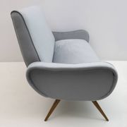 Marco Zanuso Style Mid-Century Modern Velvet Sofa "Lady", 50s