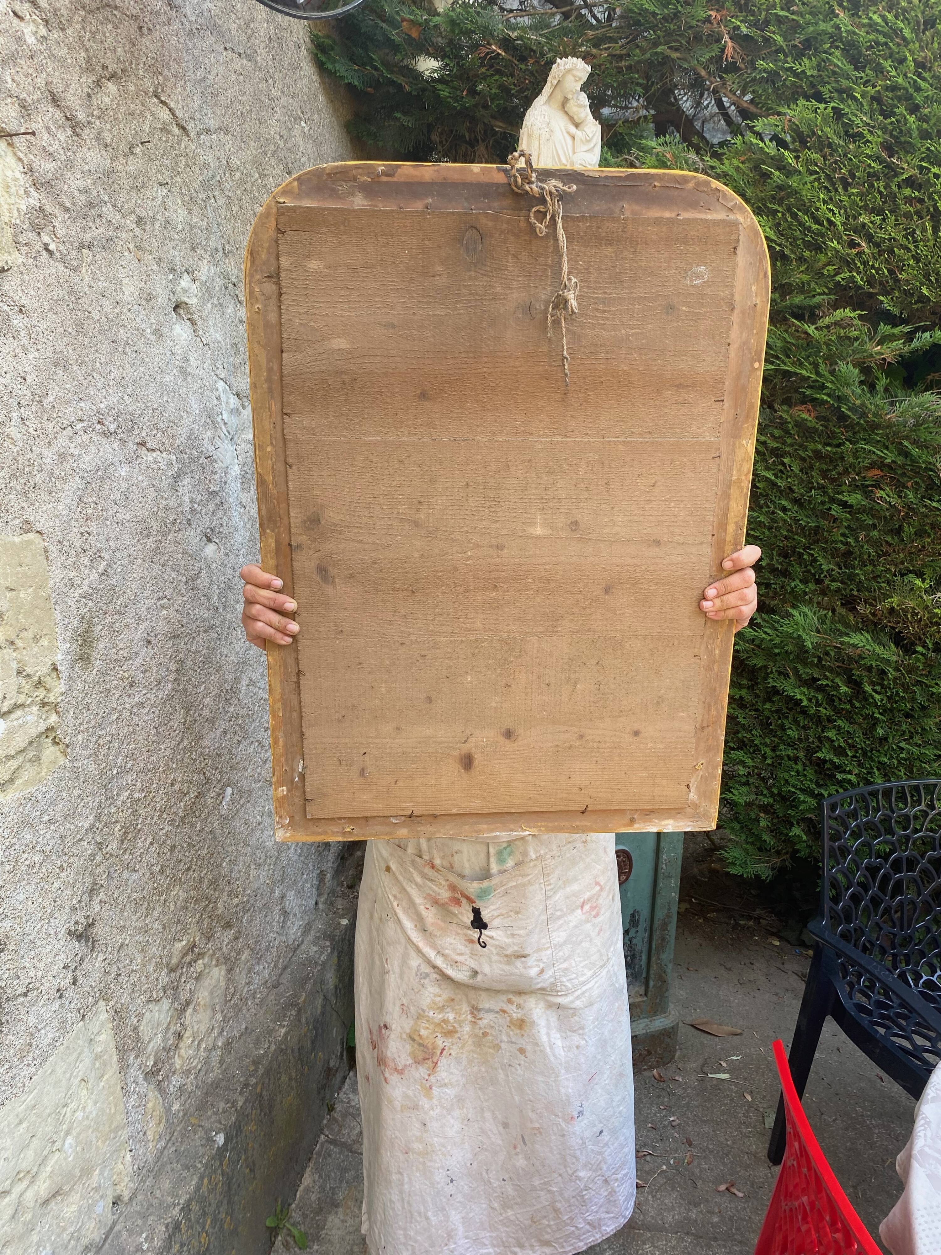 Gilded Louis-Philippe mirror 76 x 55 cm