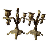 Pair of candelabra candlesticks