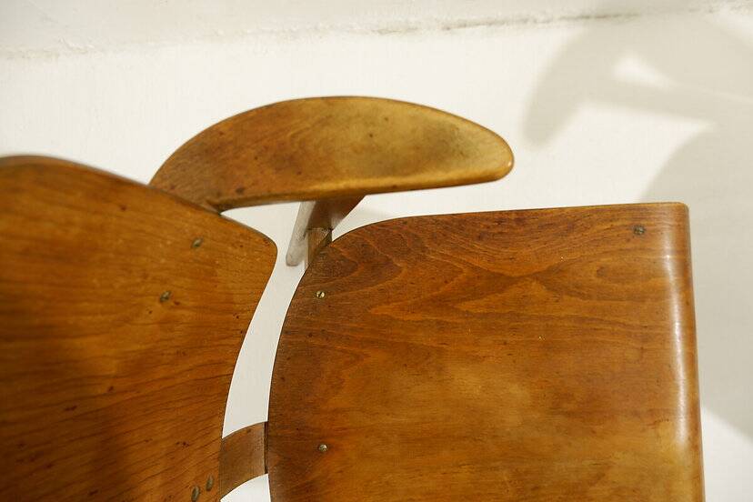 Pair of Mid-century plywood beech chairs - Ilmari Tapiovaara style plywood Chairs