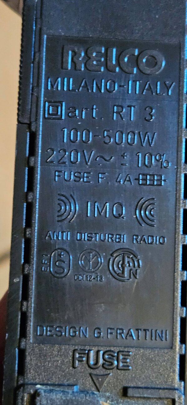 G. frattini pour relco lampadaire vintage chrome et tiges en verre