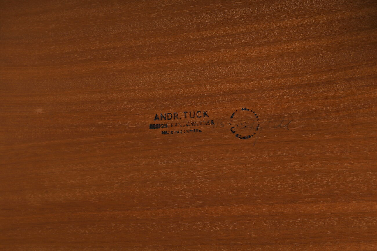 Pair serving trolleys model at-45 in teak by Hans J. Wegner 1960