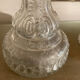 Paire de bougeoirs en verre anciens