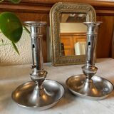 Antique up and down candlesticks