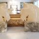 Horse head bookend in onyx and marble