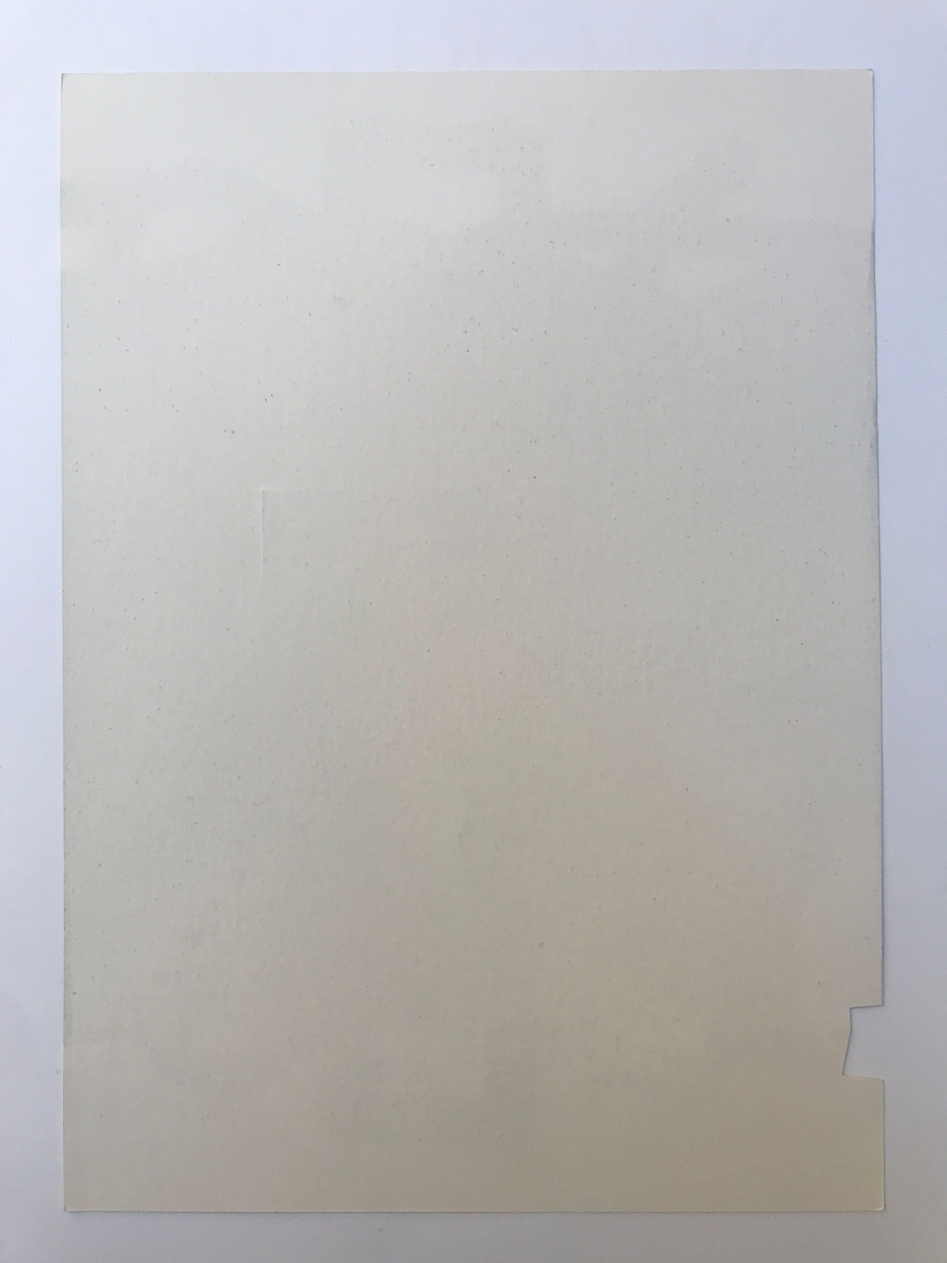 Original lithograph with cutout by Eduardo CHILLIDA, Untitled, 1999