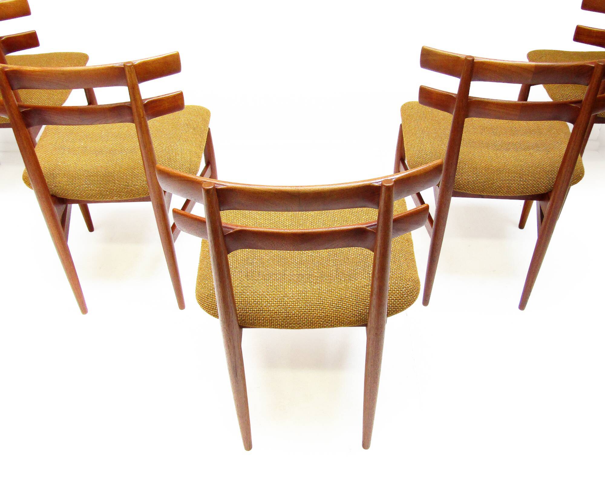 Five 1960s Danish Model 30 Dining Chairs by Poul Hundevad