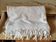 Bedspread in woven white cotton, single bed