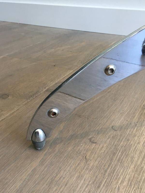 Designer coat rack in riveted chrome. Yasuaki Sasamoto "Dulton" Askilik