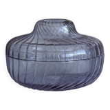 saladier en verre cristal violet