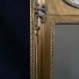 Golden trumk bevelled mirror with children 32x70cm