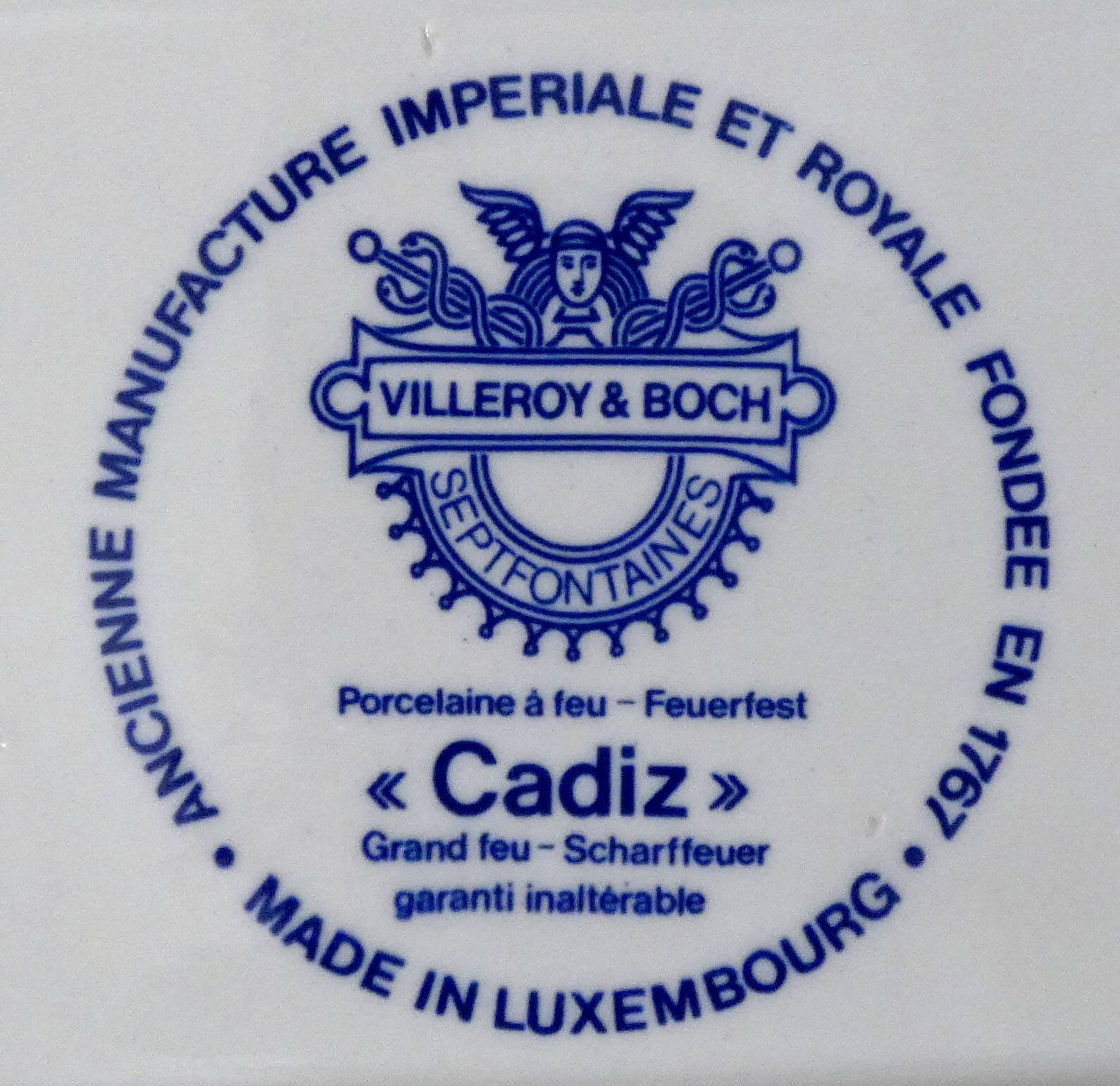 2 Villeroy & Boch Cadiz dishes