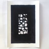 Peinture abstraite noir