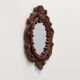 French Carved Walnut Oval Mirror with Pierced Acanthus Crest, circa 1900