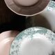 A set of 6 deep plates Fécamp Choisy le Roi Terre de Fer Rose Digoin.