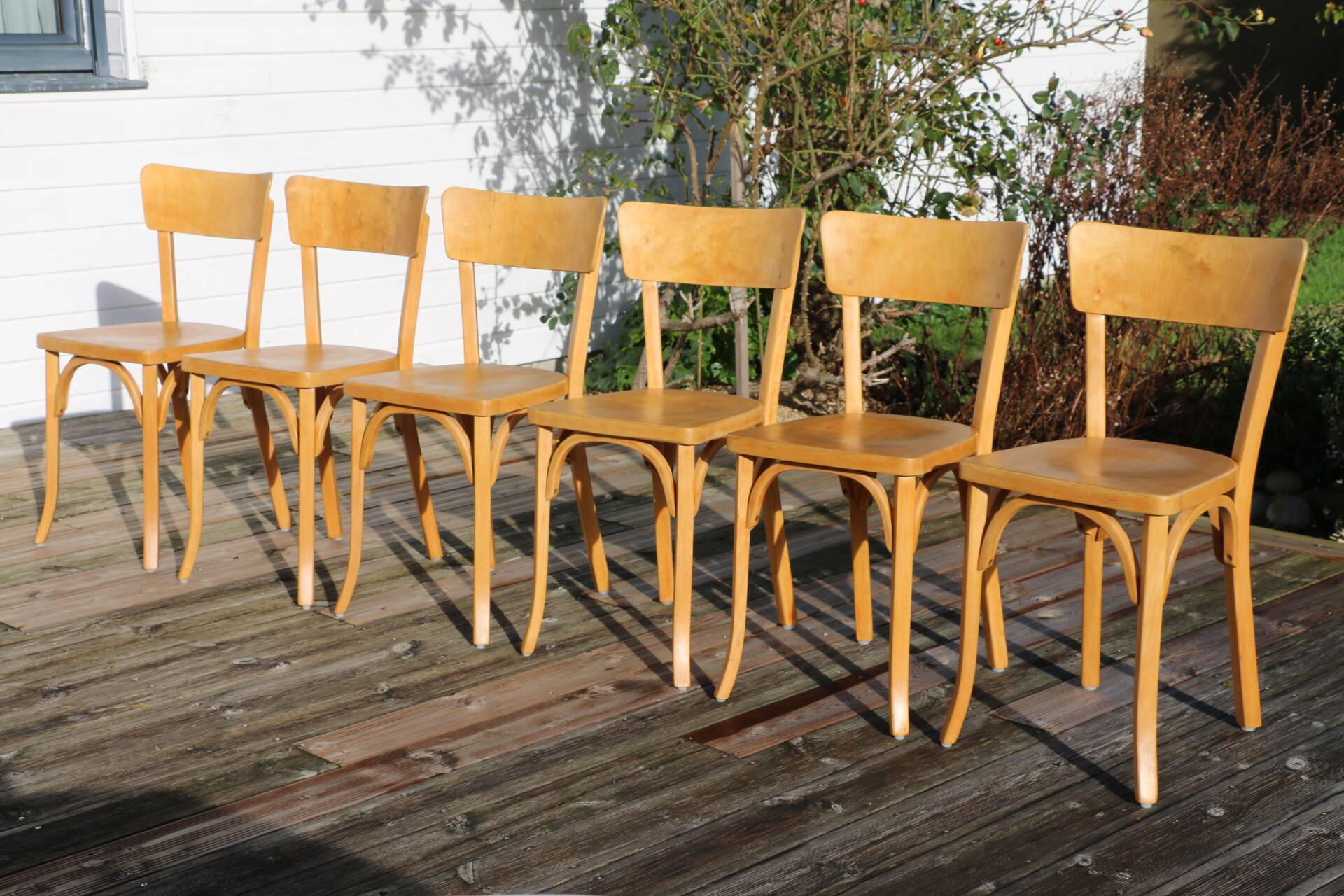 Set of 6 Baumann chairs No. 24