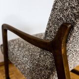 Paire de fauteuils vintage restaurés, tissu par Kvadrat, 1960