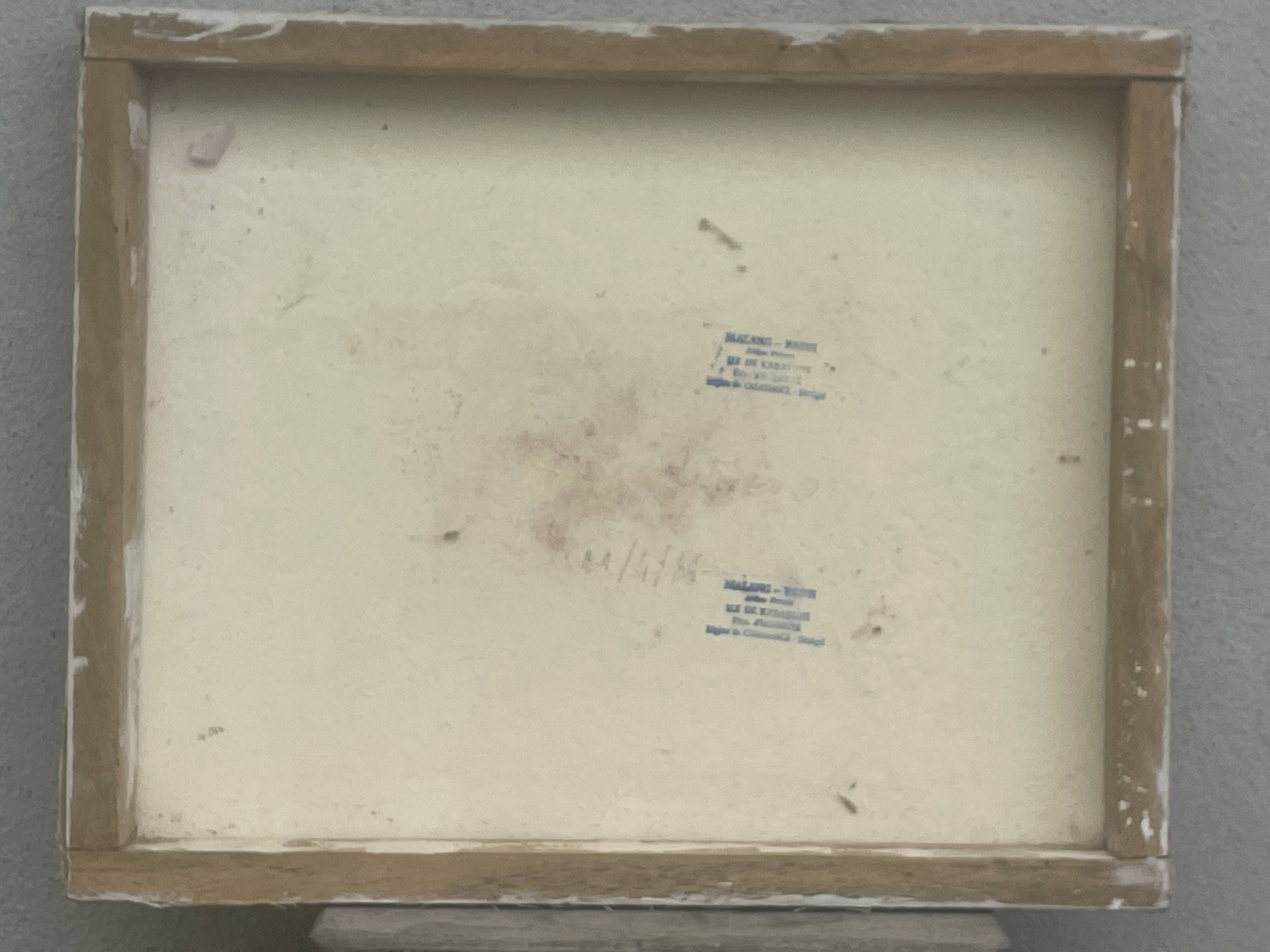 Oil or acrylic on canvas, signed Badji Malang