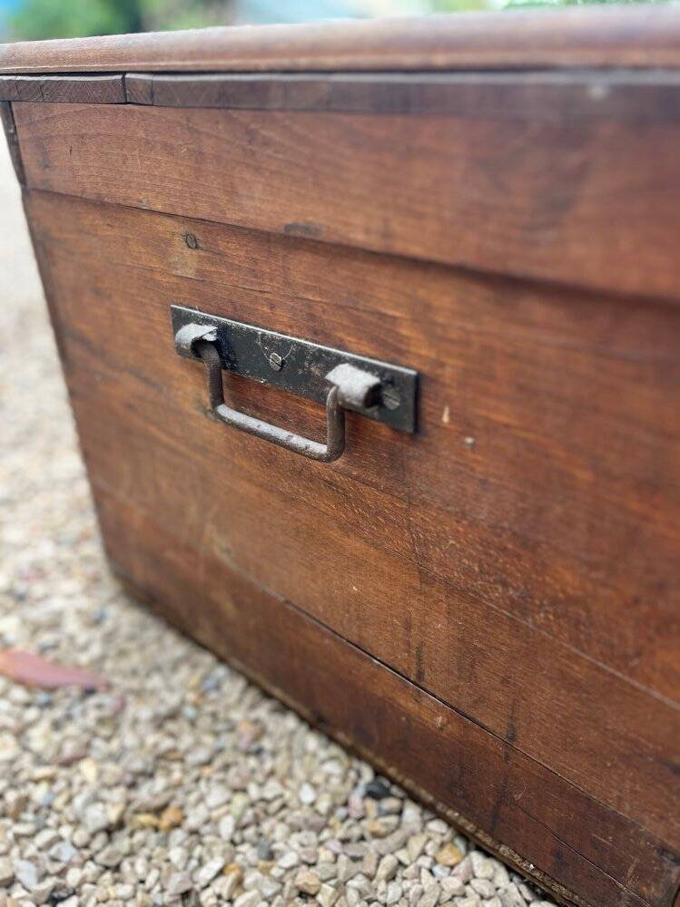Old wooden trunk