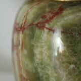 Vintage onyx and pewter amphora