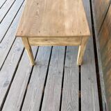 Table basse bois brut