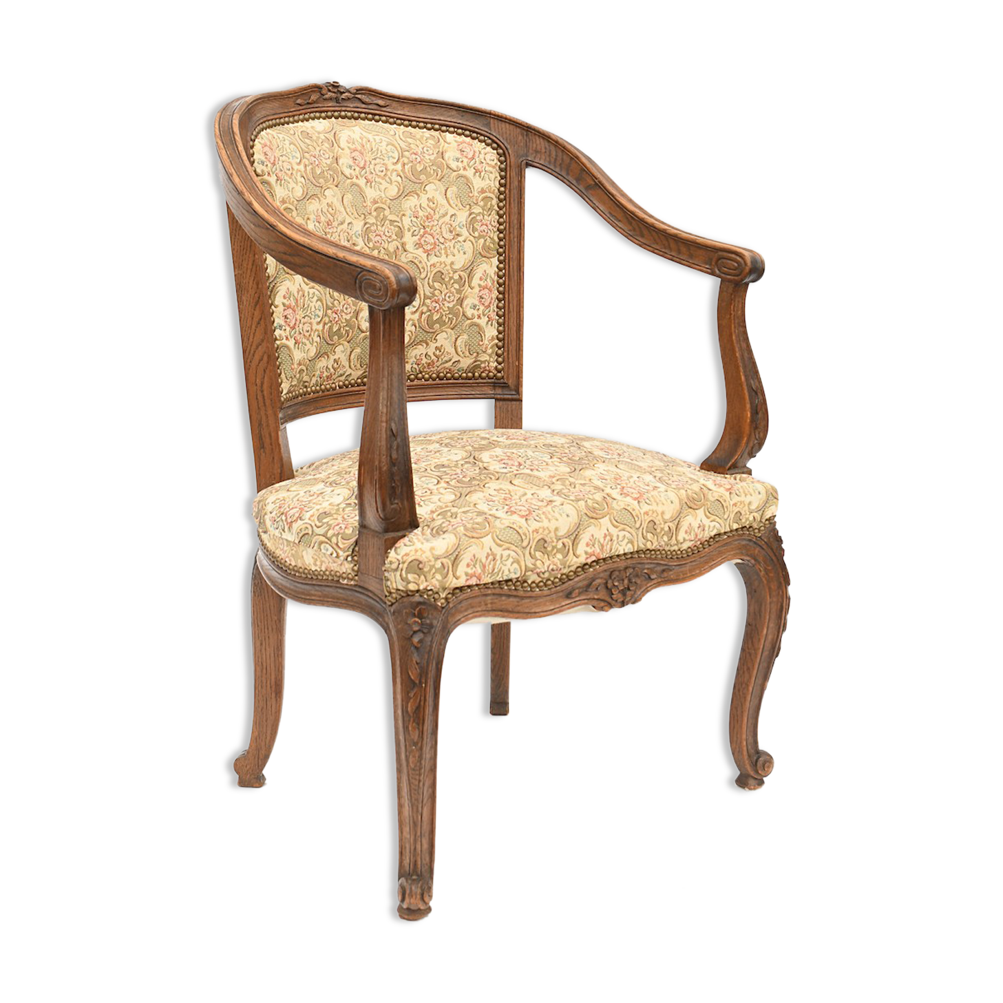 Louis XV style shepherdess armchair