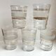 Lot de 5 verres à eau granité années 50