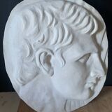 Bas relief plaster medallion