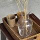 Rectangular woven wicker basket L32 W20 H8 cm